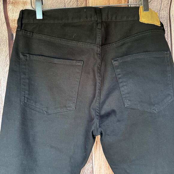 Jeanerica Jeans Tapered Rinse Stay Black 33 X 30 TM005 Organic Cotton Mid Rise - Picture 5 of 9